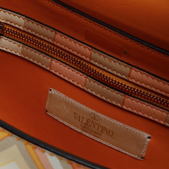 Valentino Garavani Vitello Native Couture 1975 Medium Rockstud Multicolour Flap - Picture 12 of 13